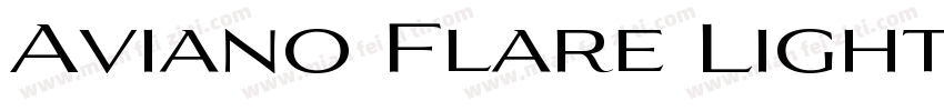 Aviano Flare Light字体转换